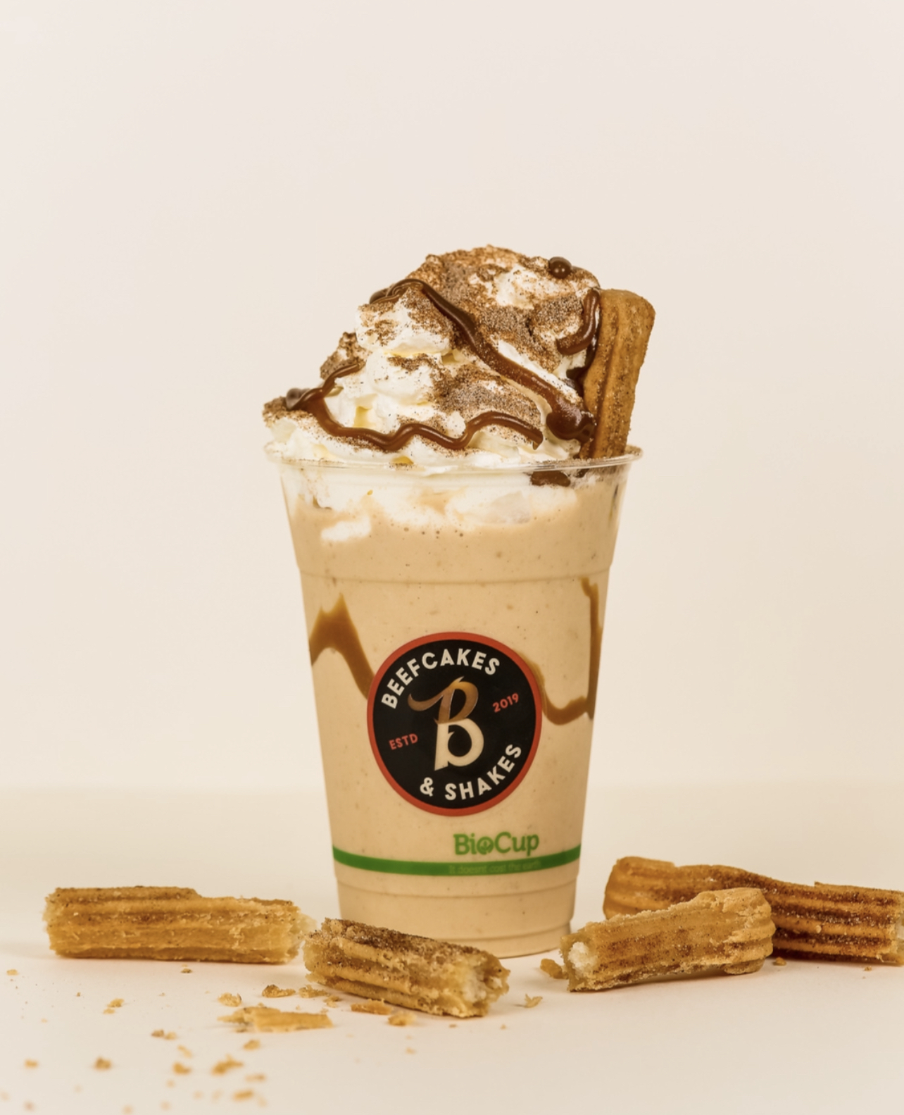dulce de leche & churros thickshake